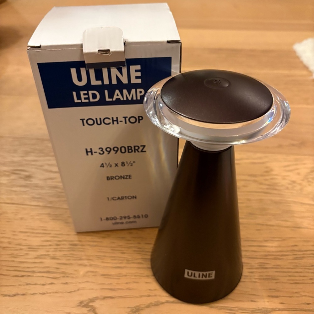 Uline Bronze Touch-Top LED Lamp